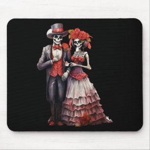 Sugar Skull Mexican Catrina Cinco De Mayo Dia De L Mousepad