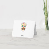 Sugar Skull Mexican Fiesta danke Ihnen Karten (Rückseite)