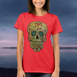 Sugar Skull mexikanische Art Style T-Shirt