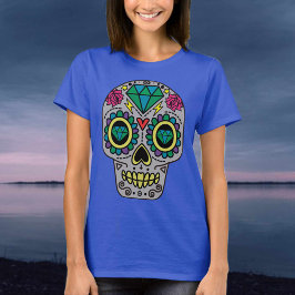 Sugar Skull mexikanische Art Style T-Shirt