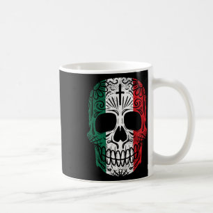 Sugar Skull mexikanische Flagge Cinco De Mayo Dia Kaffeetasse
