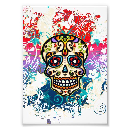 Sugar Skull, Mexiko, Dias de los Muertos Fotodruck (Vorne)