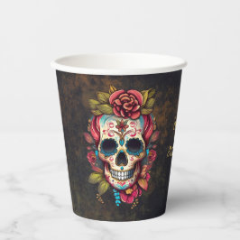 Sugar Skull Milstone Geburtstag Pappbecher