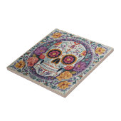 Sugar Skull Mosaic Day Of The Dead Ceramic Tile Fliese (Seite)