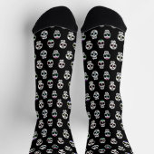 Sugar Skull Muster Halloween Socken (Oben)