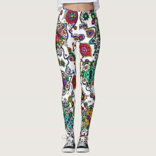 Sugar Skull Muster Ladys Leggings