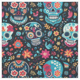Sugar Skull Muster nahtlos Cinco De Mayo Stoff