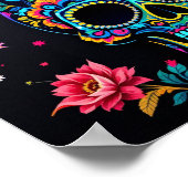 Sugar Skull N Roses Poster (Ecke)