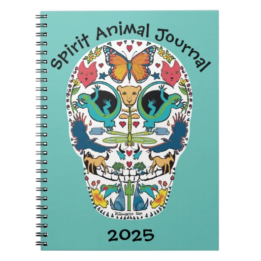 Sugar Skull Notebook Journal Notizblock (Vorderseite)