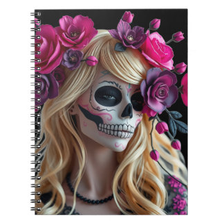 Sugar-skull notebook notizblock