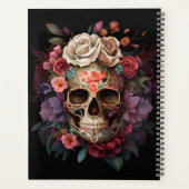 Sugar Skull Notebook, Skull Journal, Planer (Rückseite)