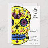 Sugar Skull Party Einladung (Vorderseite)