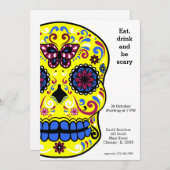 Sugar Skull Party Einladung (Vorne/Hinten)