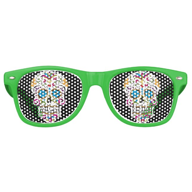 Sugar Skull Party Shades Partybrille (Vorderseite)