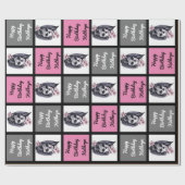 Sugar Skull Personalisiert Geburtstag Geschenkpapier (Flach)