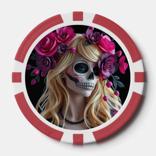 Sugar-skull poker chips (Vorderseite)