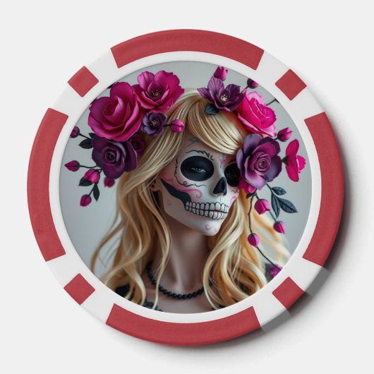 Sugar-skull poker chips (Rückseite)