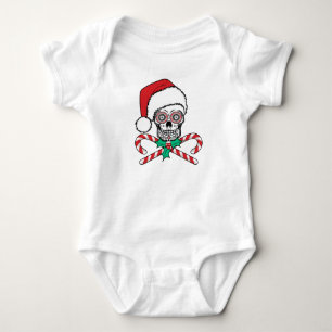 Sugar Skull Santa Baby Strampler