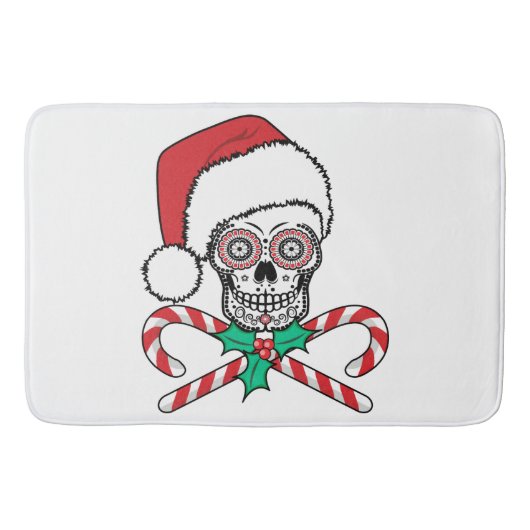 Sugar Skull Santa Badematte (Vorderseite)