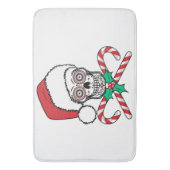 Sugar Skull Santa Badematte (Vorderseite Vertikal)