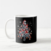 Sugar Skull Santa Hat Christmas Tree Funny Xmas Kaffeetasse (Links)