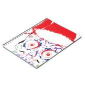 Sugar Skull Santa Notizblock (Linke Seite)