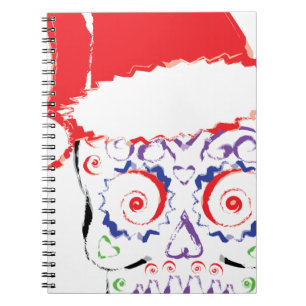Sugar Skull Santa Notizblock