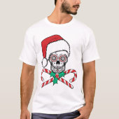 Sugar Skull Santa T-Shirt (Vorderseite)