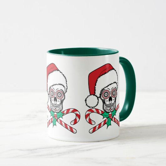 Sugar Skull Santa Tasse (VorderseiteRechts)