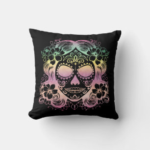 Sugar Skull Schöne La Catrina Tag der Toten Kissen