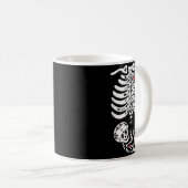 Sugar Skull Skeleton Halloween Pregnancy Annouceme Kaffeetasse (VorderseiteRechts)