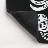 Sugar Skull Skeleton Halloween Pregnancy Annouceme Mousepad (Ecke)