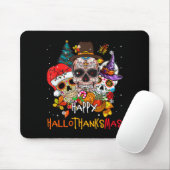 Sugar-skull Skeleton Halloween Xmas Happy Hallotha Mousepad (Mit Mouse)