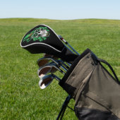 Sugar Skull St Patrick Day Lucky Kleeblatt Golf Headcover (In SItu)