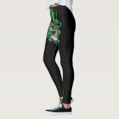 Sugar Skull St Patrick Day Lucky Kleeblatt Leggings (Links)