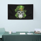 Sugar Skull St Patrick's Day Kleeblatt Banner (Messeveranstaltung)