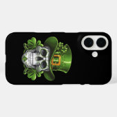 Sugar Skull St Patrick's Day Kleeblatt Case-Mate iPhone Hülle (Rückseite (Horizontal))
