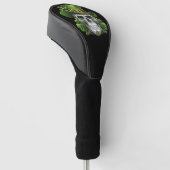 Sugar Skull St Patrick's Day Kleeblatt Golf Headcover (angewinkelt)