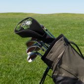 Sugar Skull St Patrick's Day Kleeblatt Golf Headcover (In SItu)