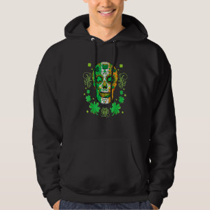 Sugar Skull St Patricks Tag der toten Männer Fraue Hoodie