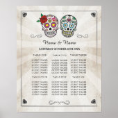 Sugar Skull Table Wedween Poster Seating (Vorne)