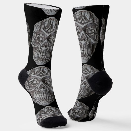Sugar Skull Tag der Toten Thunder_Cove Socken (Gewinkelt)