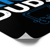 Sugar Skull Tattoo Design Zeichnend Rotes Herz Poster (Ecke)