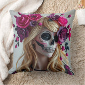 Sugar skull throw pillow kissen (Decke)
