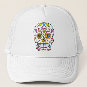 Sugar Skull Trucker Hat Truckerkappe