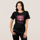 Sugar Skull Valentine Tri-Blend Shirt (Vorderseite voll)