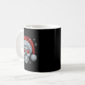 Sugar Skull With Santa Hat Tee Christmas Pajama Xm Kaffeetasse (Vorderseite Links)