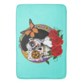Sugar Skulls Art Nouveau Badematte (Vorderseite Vertikal)