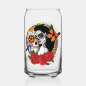 Sugar Skulls Art Nouveau Dosenglas (Vorderseite)