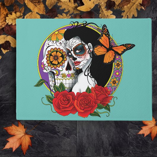 Sugar Skulls Art Nouveau Fußmatte